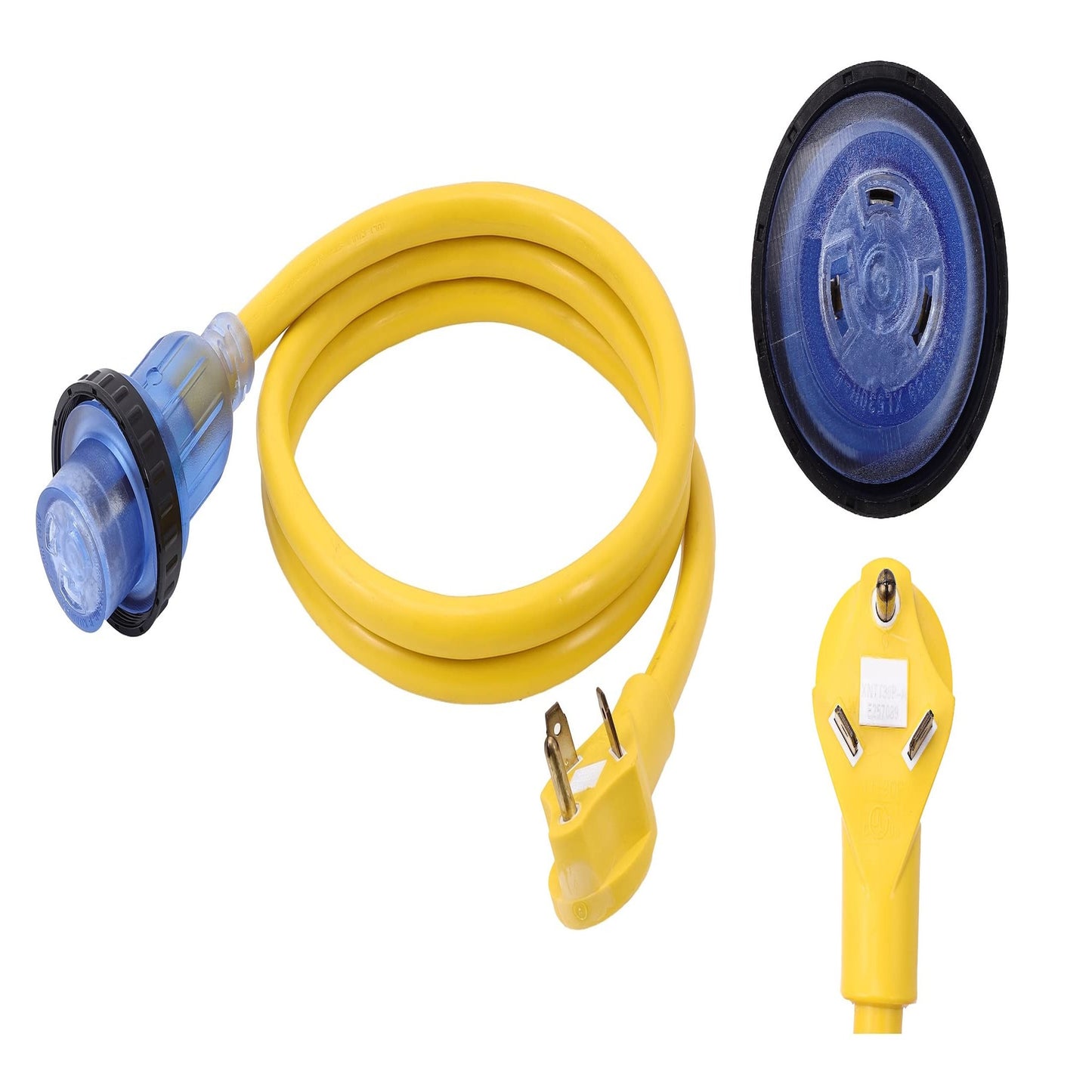 30 Amp 6 FT Power Cord Adapter for RVs and Household Appliances