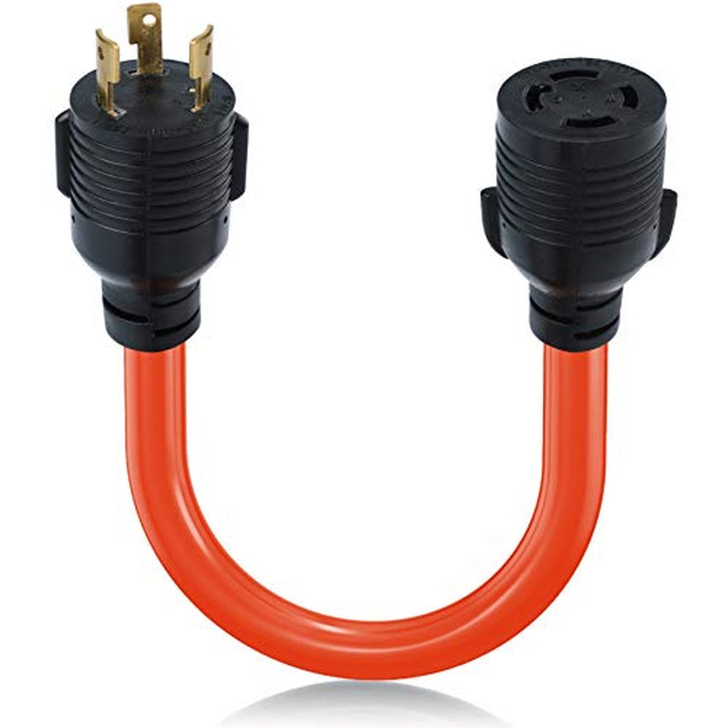 30 Amp Generator Plug Adapter Cord L5-30P to L14-30R, 1.5FT Twist Lock