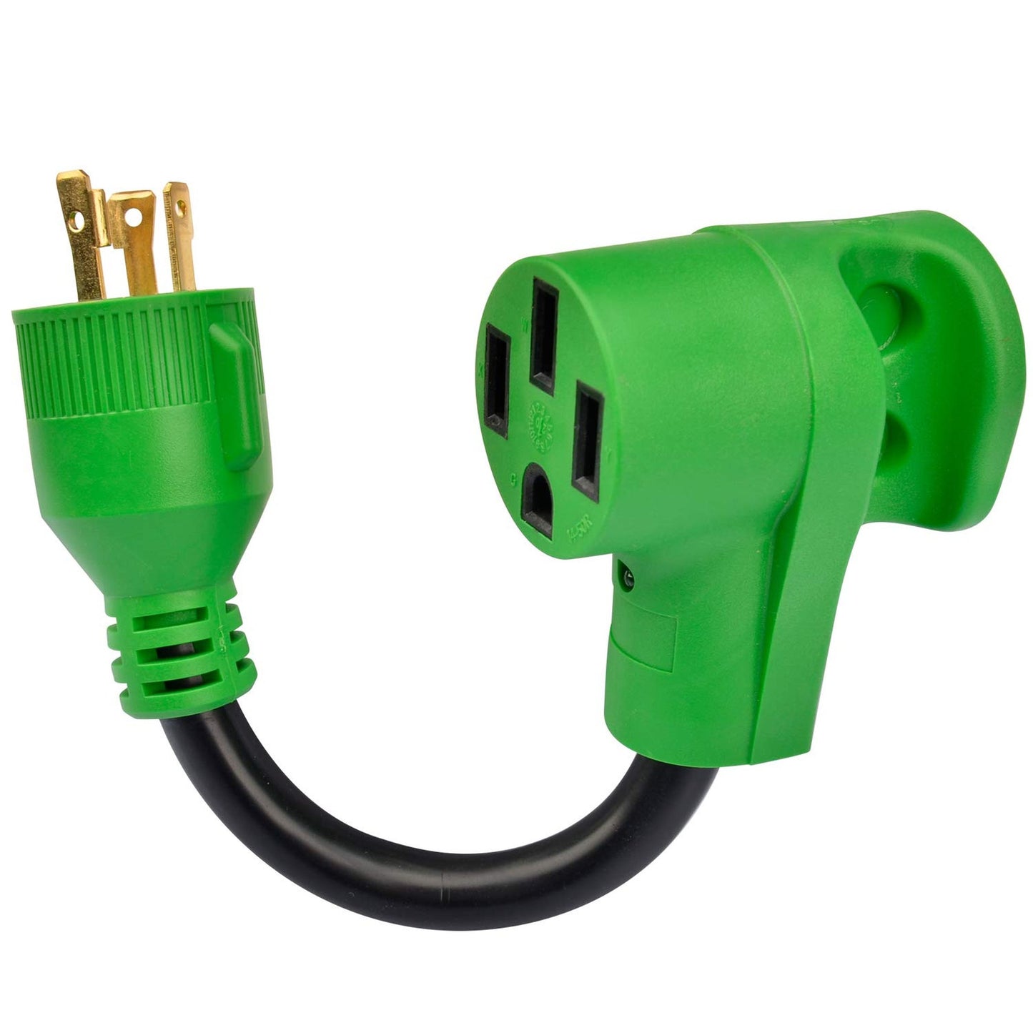 30 Amp to 50 Amp RV Generator Adapter Cord with LED Indicator