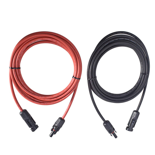 15FT 12AWG Solar Panel Extension Cable with Male and Female Connectors