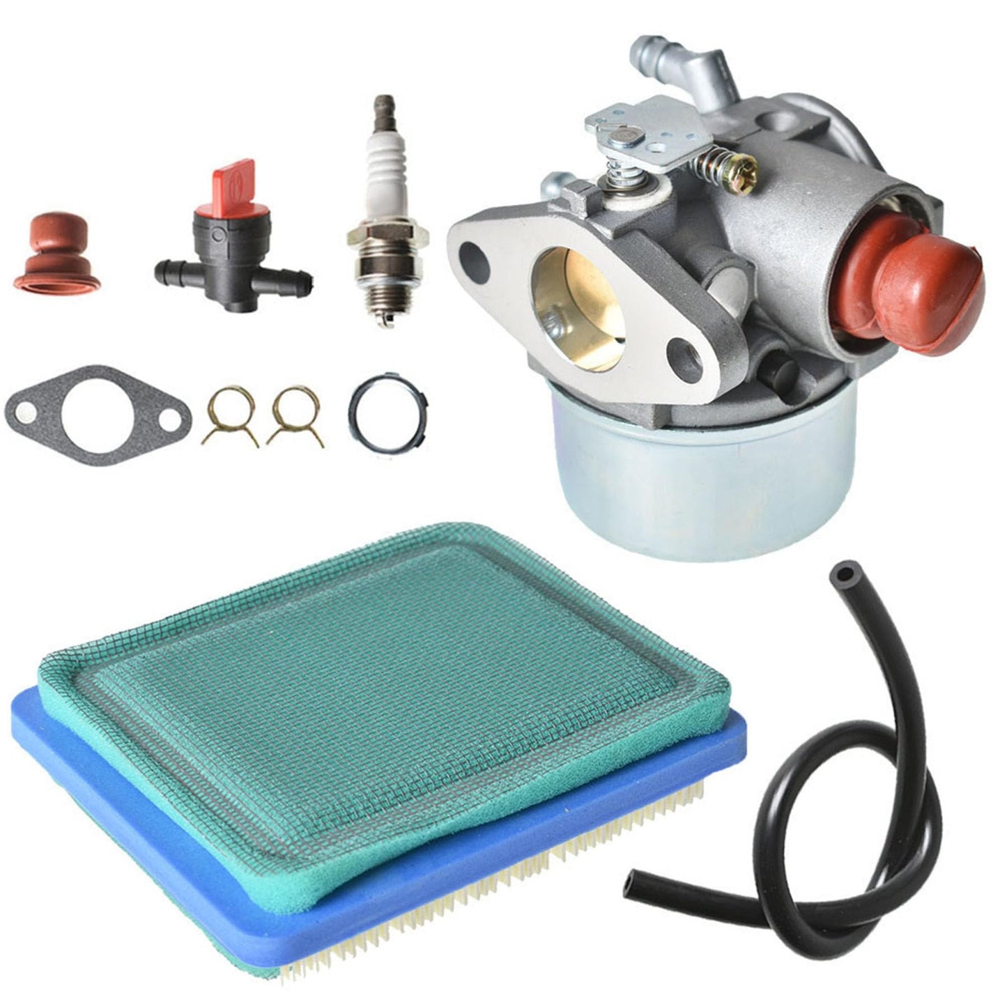 Carburetor and Air Filter Replacement for Tecumseh OHV Engines 4.5HP-6.5HP