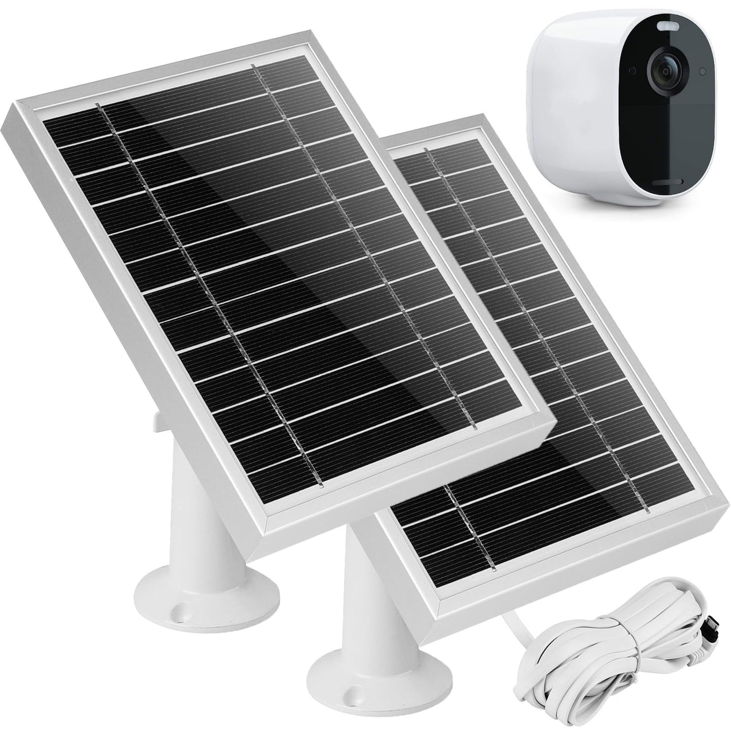 Dual Solar Charger for Arlo Essential Spotlight with Weatherproof Design