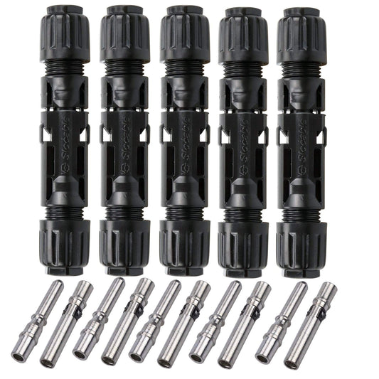 High-Performance 1500V Solar PV Connectors 50A Waterproof 5 Pairs 10AWG