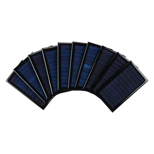 10Pcs 6V Mini Solar Panels for DIY Projects and Electric Toy Systems