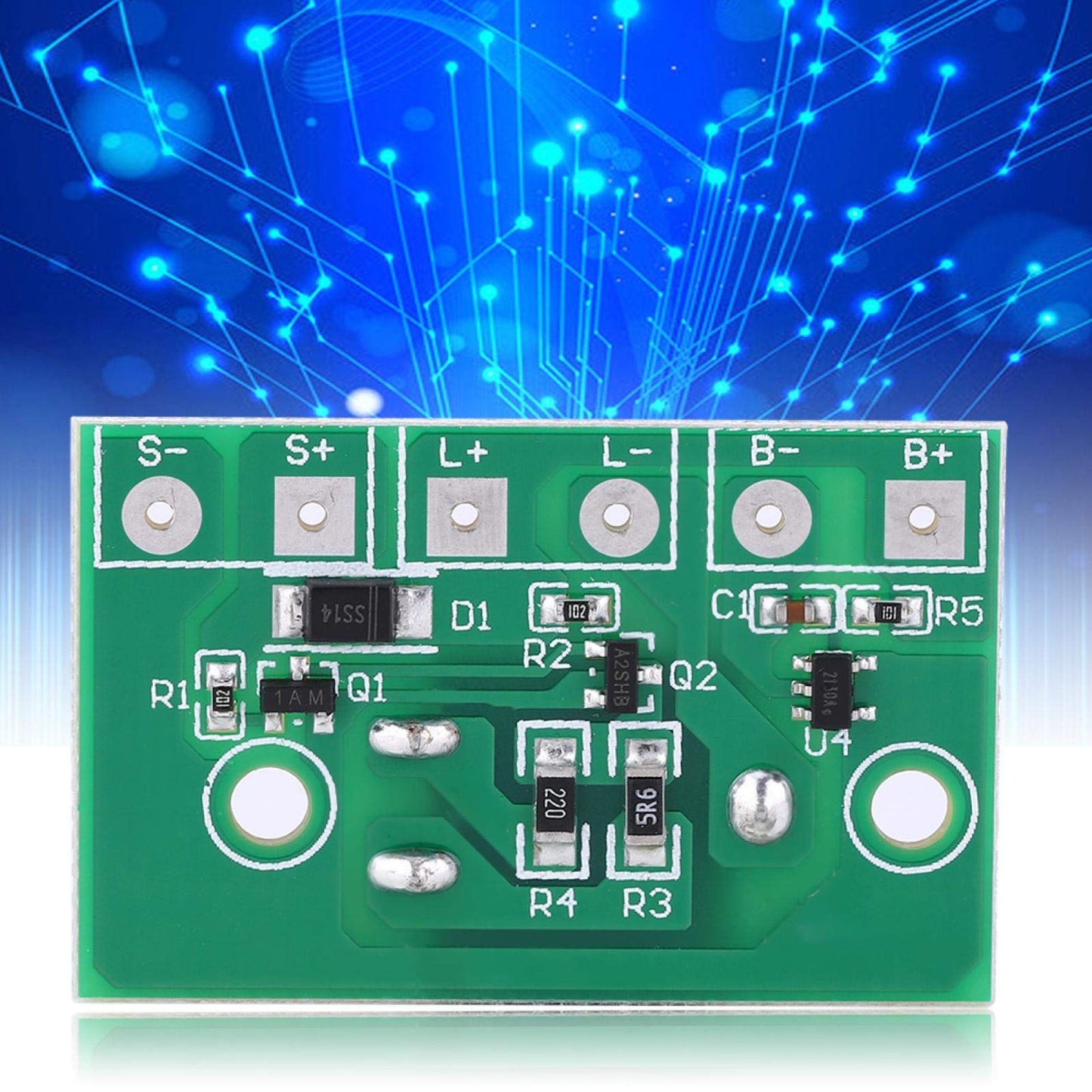 Three-Stage Solar Lamp Controller Circuit Board for 3.7V Battery Systems