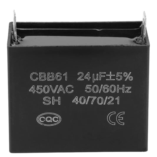 CBB61 24uF Generator Capacitor 450V AC for Brushless Gas Generators