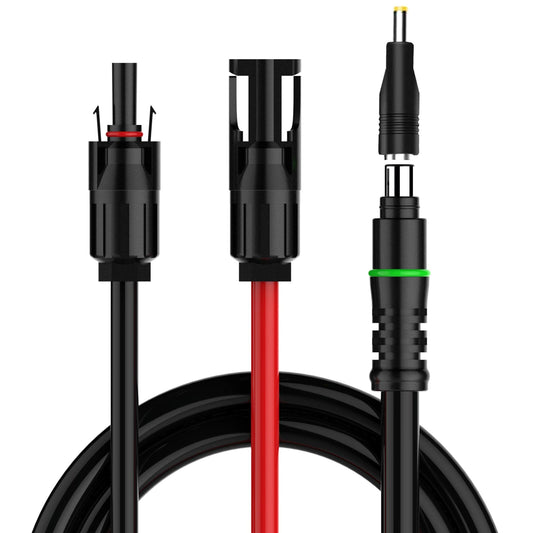 Solar Connector to 8mm DC Power Plug with 5.5x2.1mm Converter Cable
