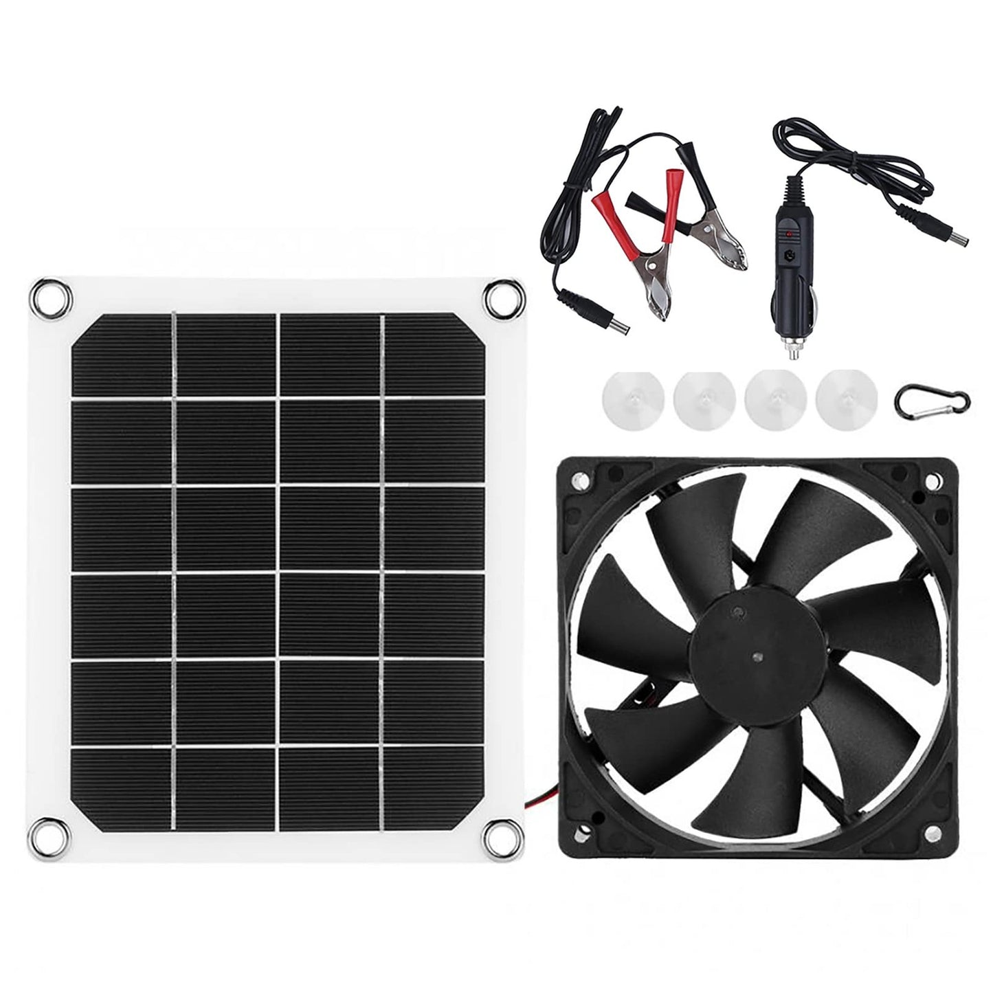 EcoFlow 10W Solar Attic Exhaust Fan for Efficient Greenhouse Ventilation