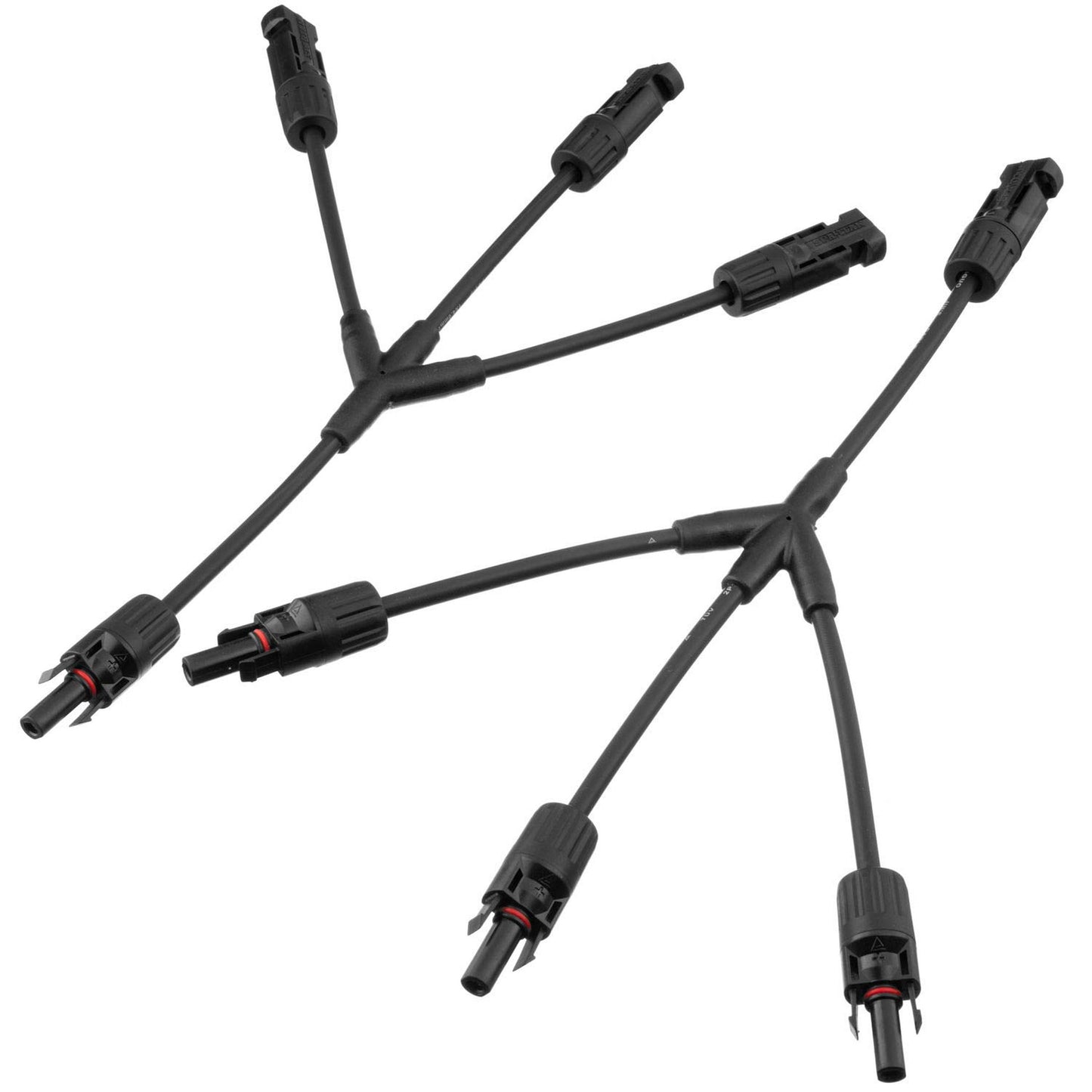 Tri-Connector Parallel Solar Cable Y Branch for Efficient Power Distribution