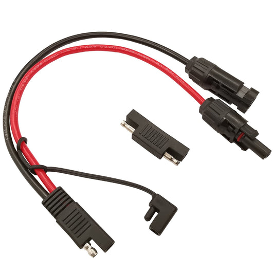 SAE to Solar Panel Connector Cable with Polarity Reverse Adapter