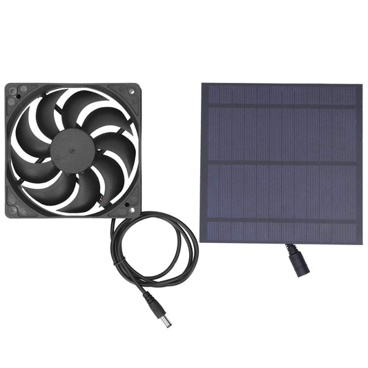 Eco Breeze Solar Fan Kit for Greenhouse and Pet House Cooling