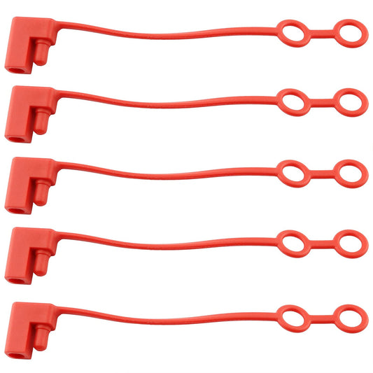 10PCS Waterproof SAE Plug Replacement Caps for Secure Protection, Red