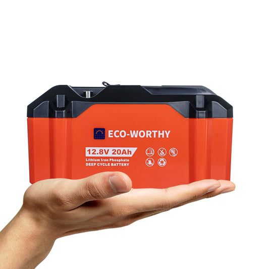 Portable 12V 20Ah Lithium Deep Cycle Battery for Camping and Marine