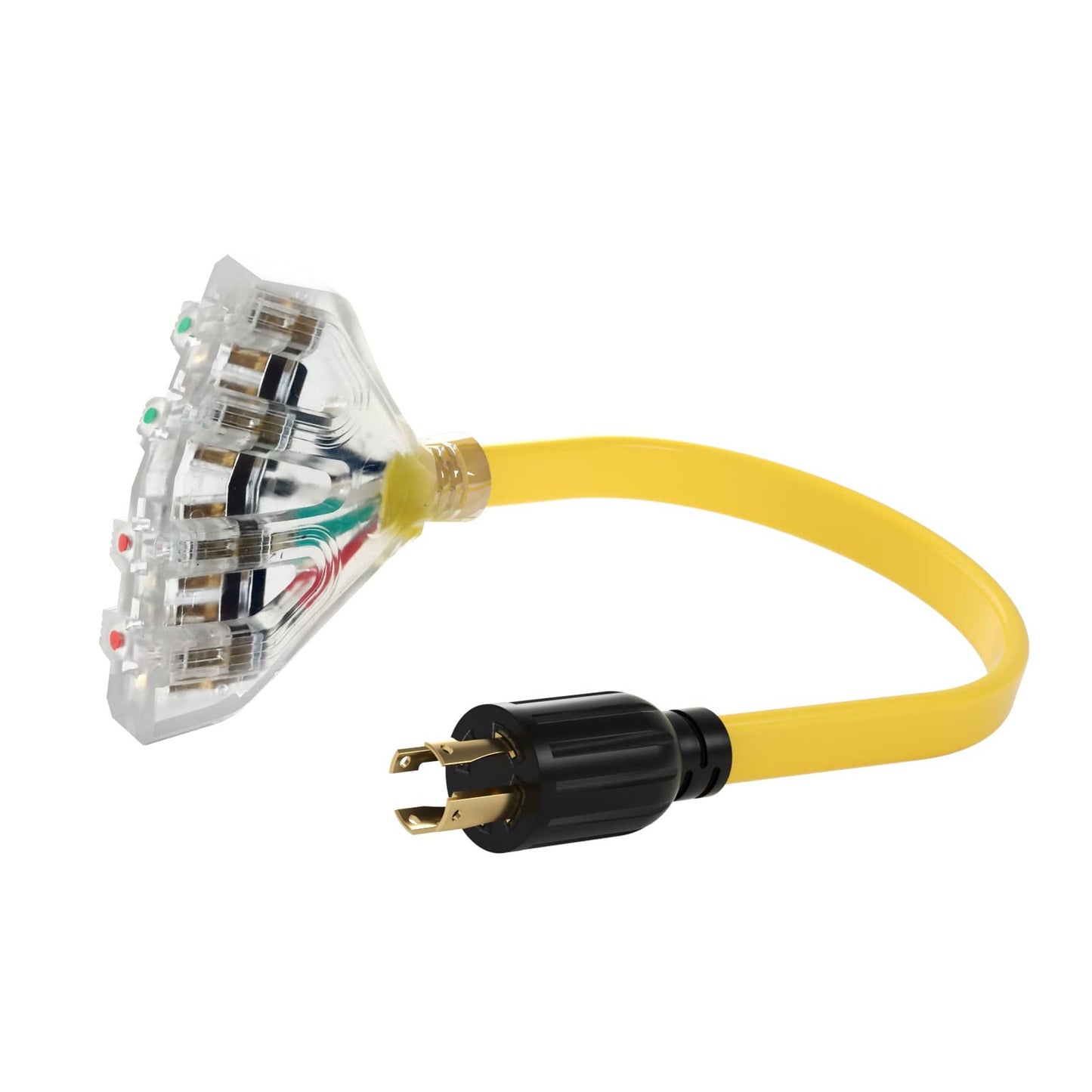 30 Amp Generator Locking Cord Adapter for 125/250V Power Connection