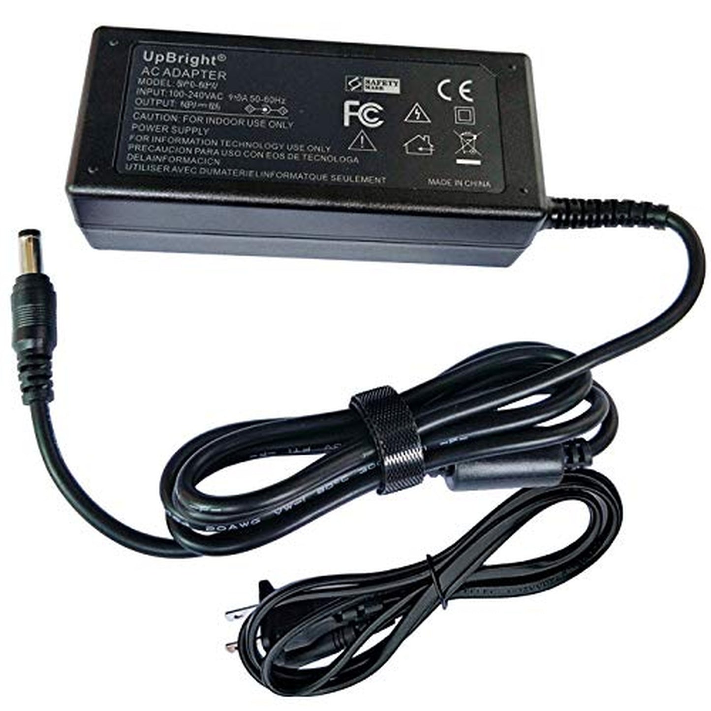 Universal 12V AC/DC Adapter for 300W Portable Power Station and CPAP Backup
