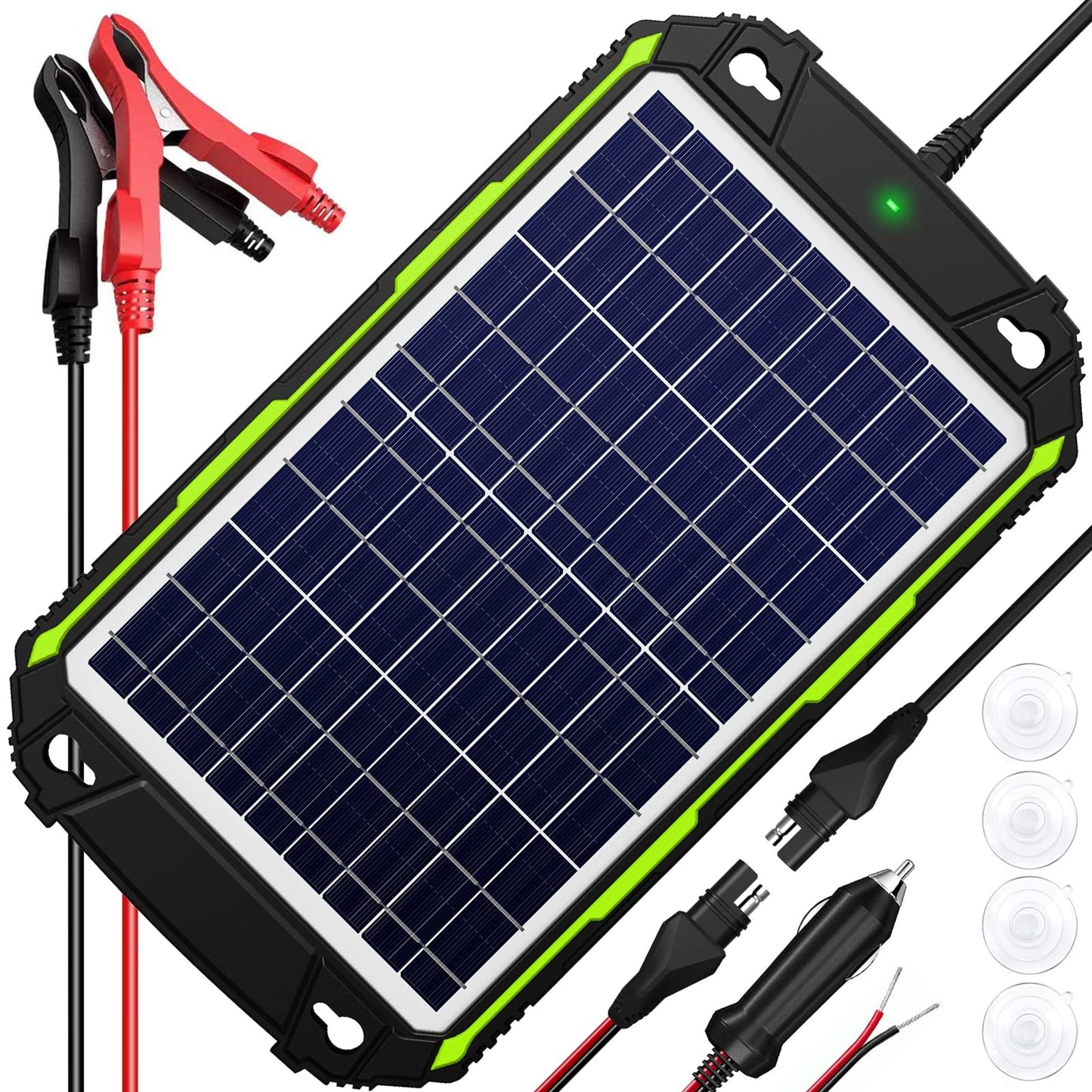 Smart 10W 12V Solar Battery Charger with MPPT Controller for Vehicles