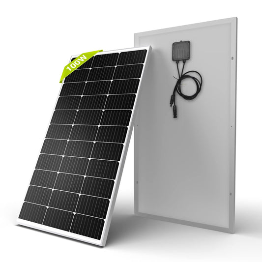 High Efficiency 100W Monocrystalline Solar Panel for RV and Marine Use