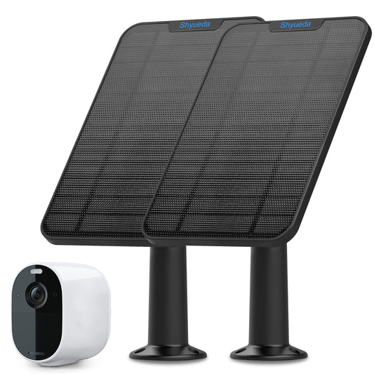 Solar Panel Charger for Arlo Essential Spotlight with Waterproof Cable and Mount