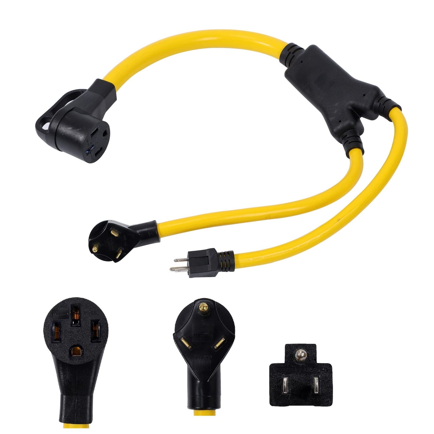 NEMA 5-15P to 14-50R 3ft Power Cord Adapter for Generator and Welder