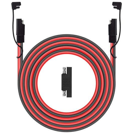 20ft 12AWG SAE Extension Cable for Solar Panel Quick Disconnect Connector