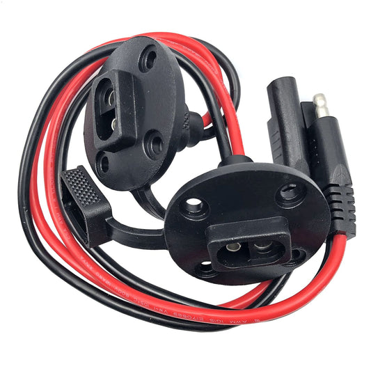 Weatherproof SAE Quick Connect Solar Panel Flush-Mount Connector Kit