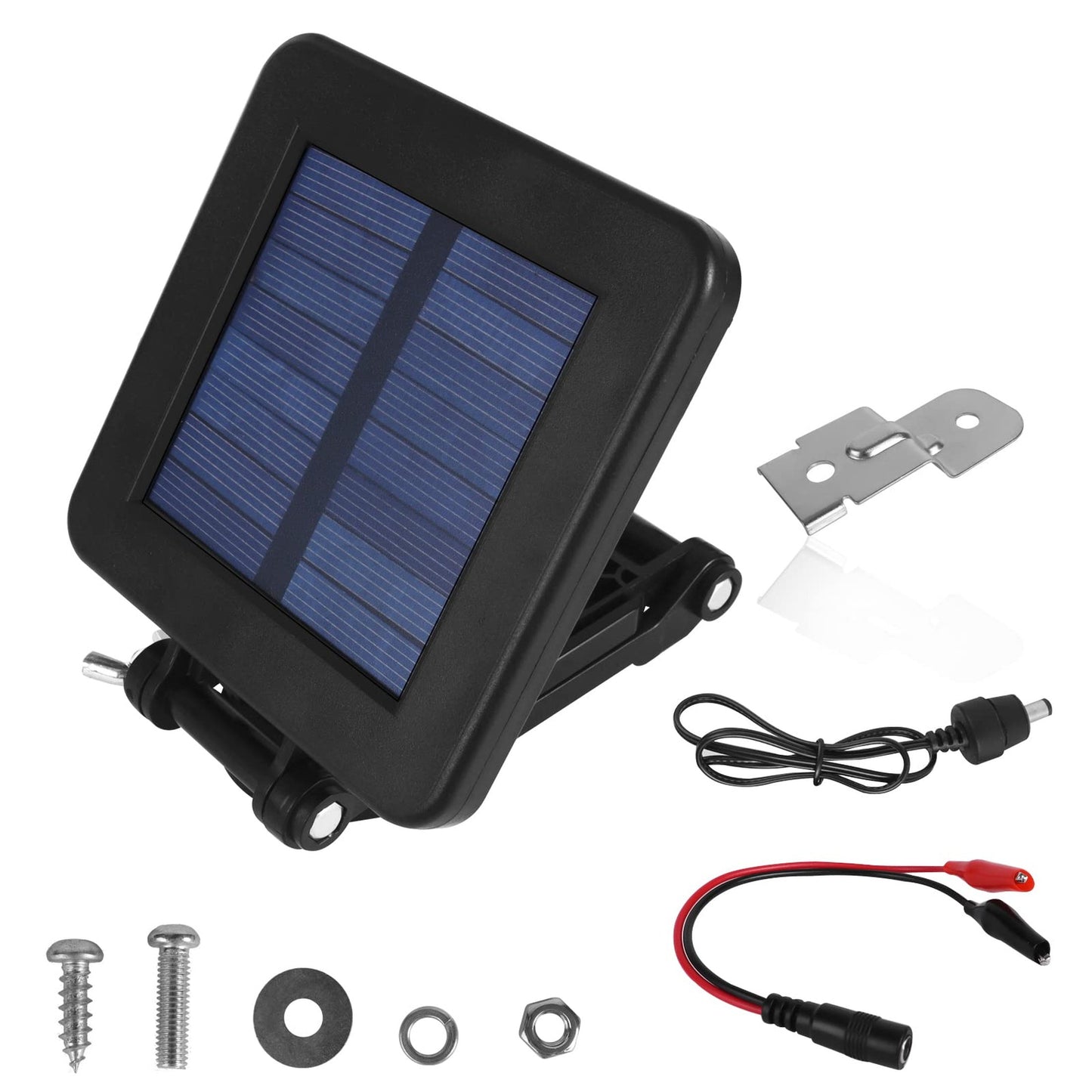 Efficient 6V Solar Panel Charger for Game Feeders with Adjustable Mounting