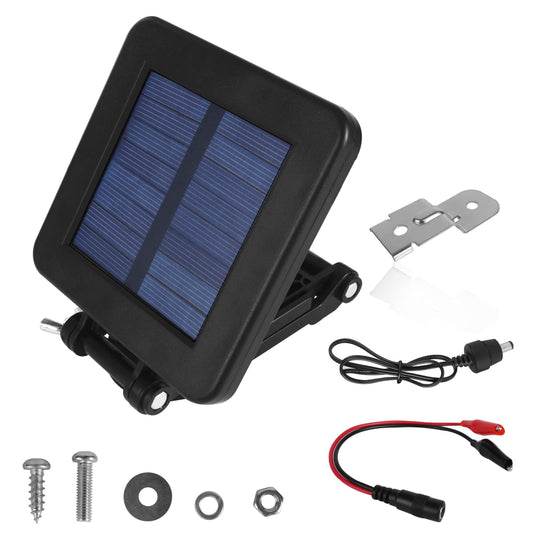 Efficient 6V Solar Panel Charger for Game Feeders with Adjustable Mounting