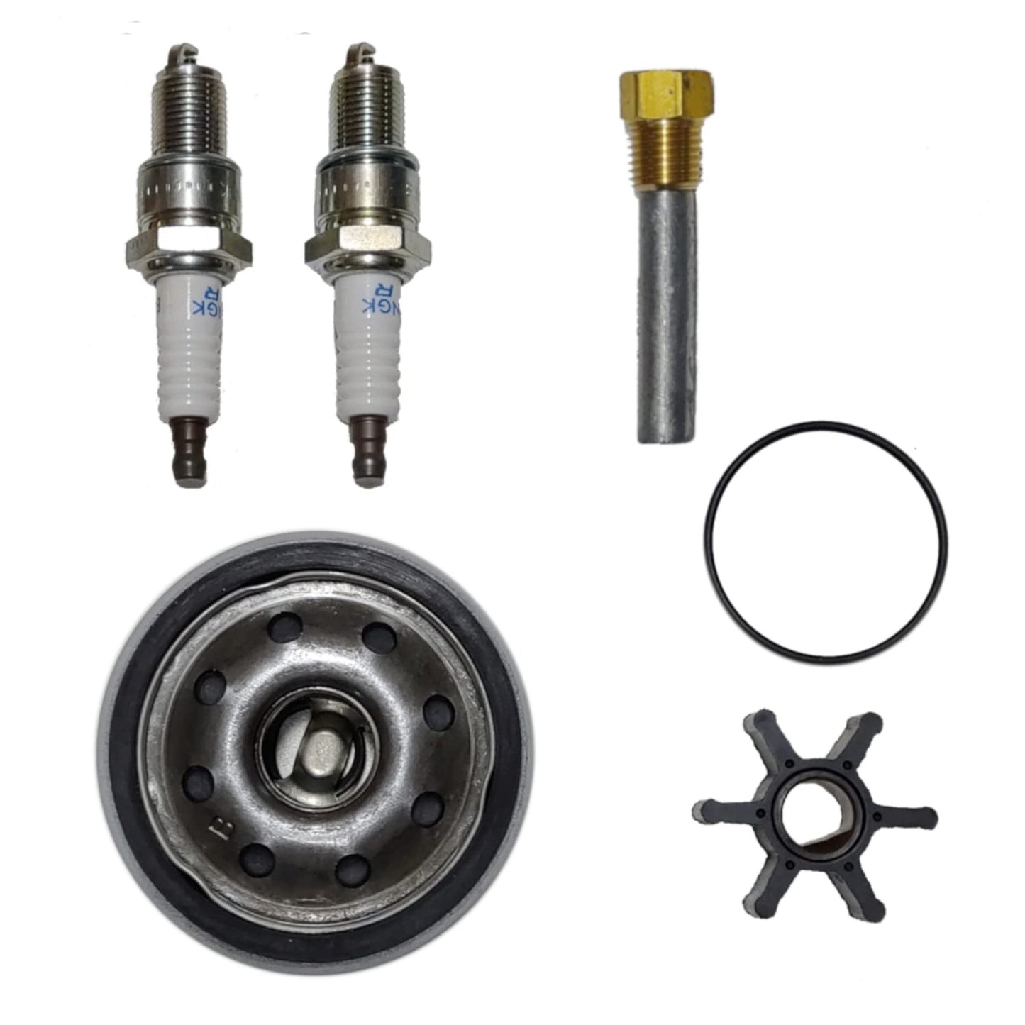 Kohler Marine Generator Maintenance Kit with Spark Plugs for Models 4EF 5E 6EF 7.3E