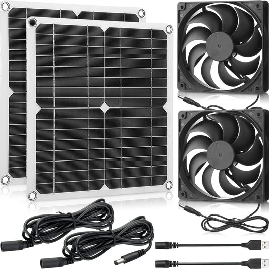 Eco-Friendly Solar Powered Exhaust Fan for Greenhouse and Outdoor Use