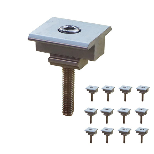 Solar Panel Roof Mounting Clamps for 35mm Rails - Pack of 12