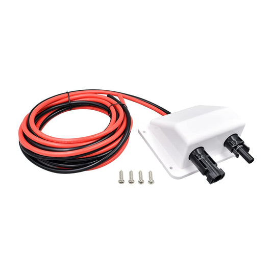 Waterproof Dual Cable Entry Gland with 10Ft UV Resistant Housing for RVs and Boats