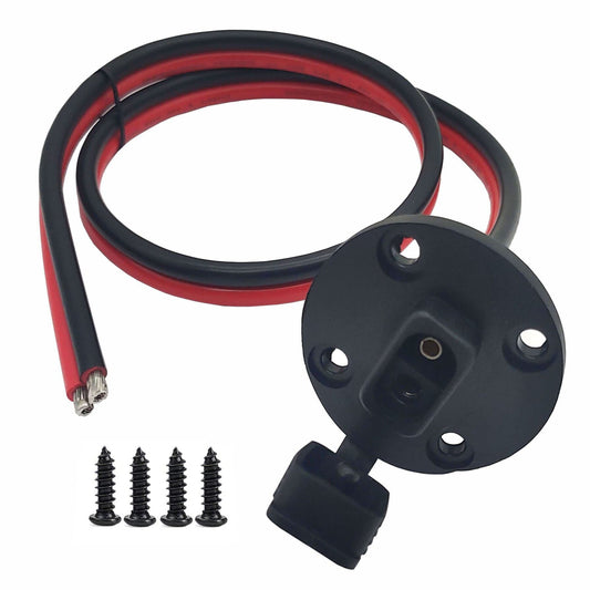 Solar SAE Socket Extension Cable for Quick Connect Panels, Weatherproof 2ft