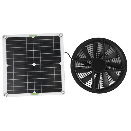 Solar Powered 100W Ventilation Kit for Greenhouses and Sheds