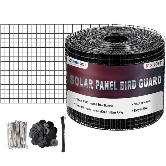 Solar Panel Critter Guard 50ft with Stainless Steel Fasteners