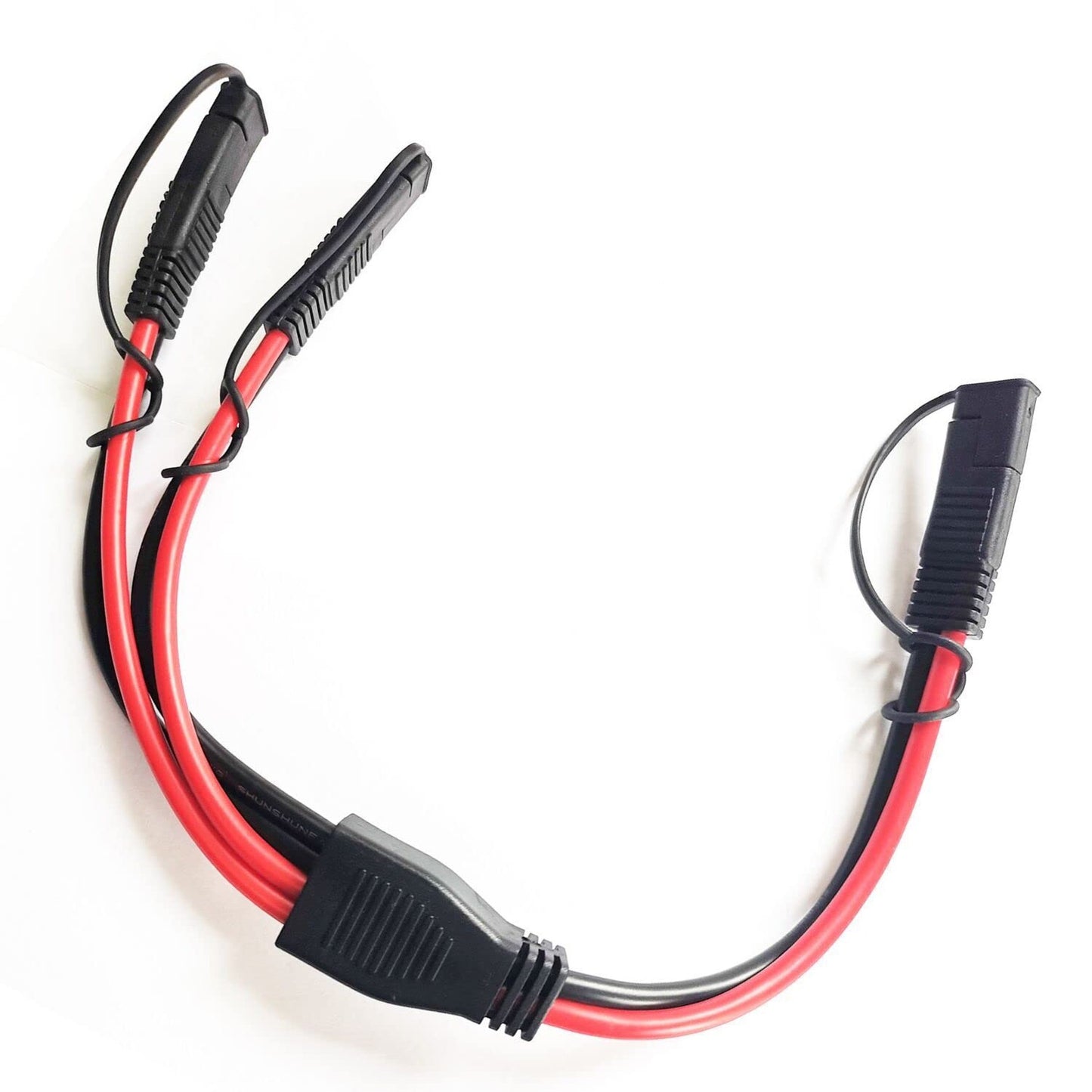 SAE Y Splitter Cable 10AWG for Solar Battery Connection 1 to 2 Extension