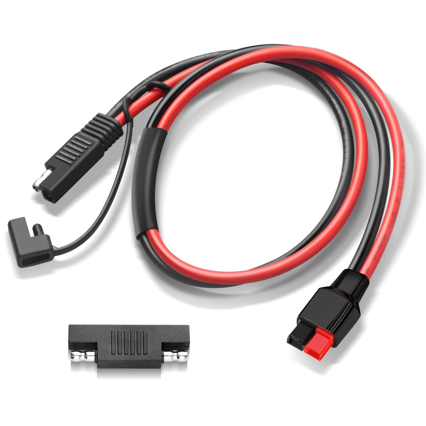 Solar Connector SAE Extension Cable 10 AWG for Portable Power Stations 2Ft