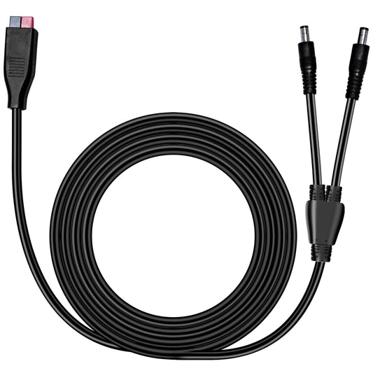 Solar Y Branch Parallel Adapter Cable with 18AWG Extension and DC Connector