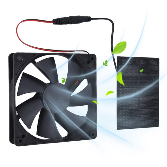 Solar Breeze Fan Kit - 3W 5V Solar Powered Exhaust Solution for Small Spaces