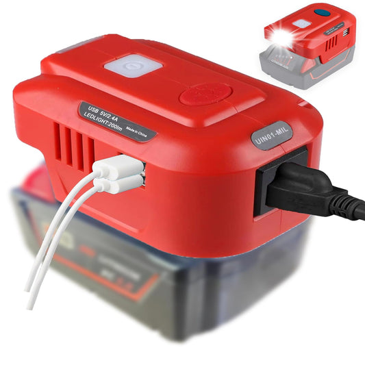 Milwaukee M18 150W Power Inverter with Dual USB and LED Light