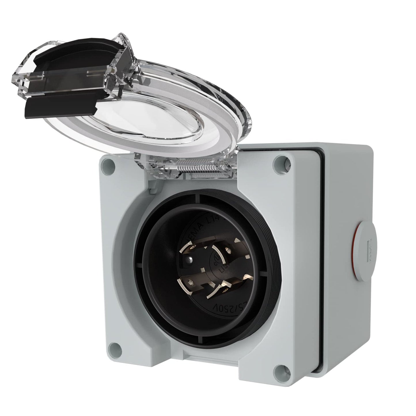 Weatherproof 20 Amp Power Inlet Box for Generators and Welding Machines