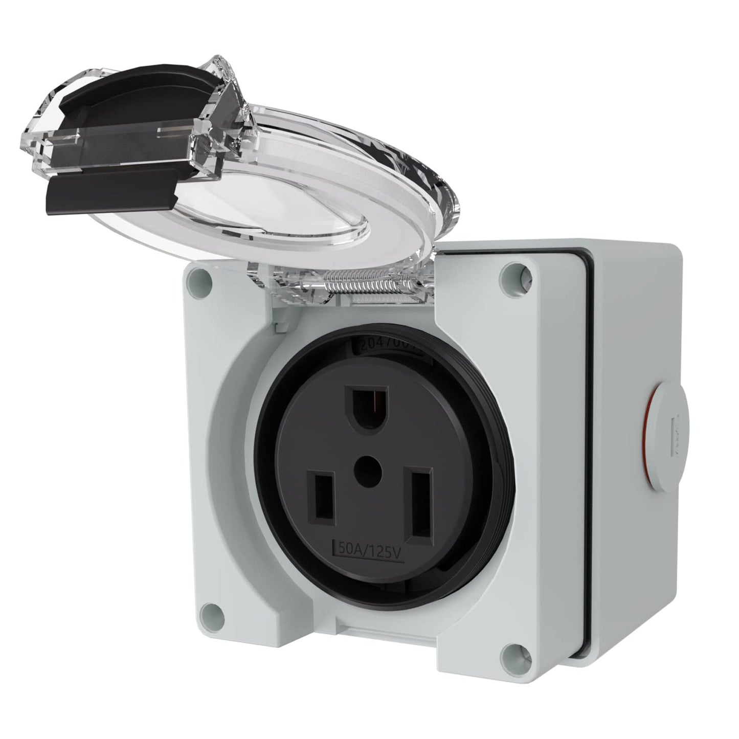 Weatherproof 50Amp Power Outlet Box for RVs and Electric Vehicles