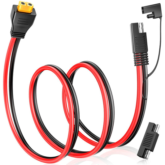 SAE to XT60 Connector Extension Cable for Solar Generators and Chargers