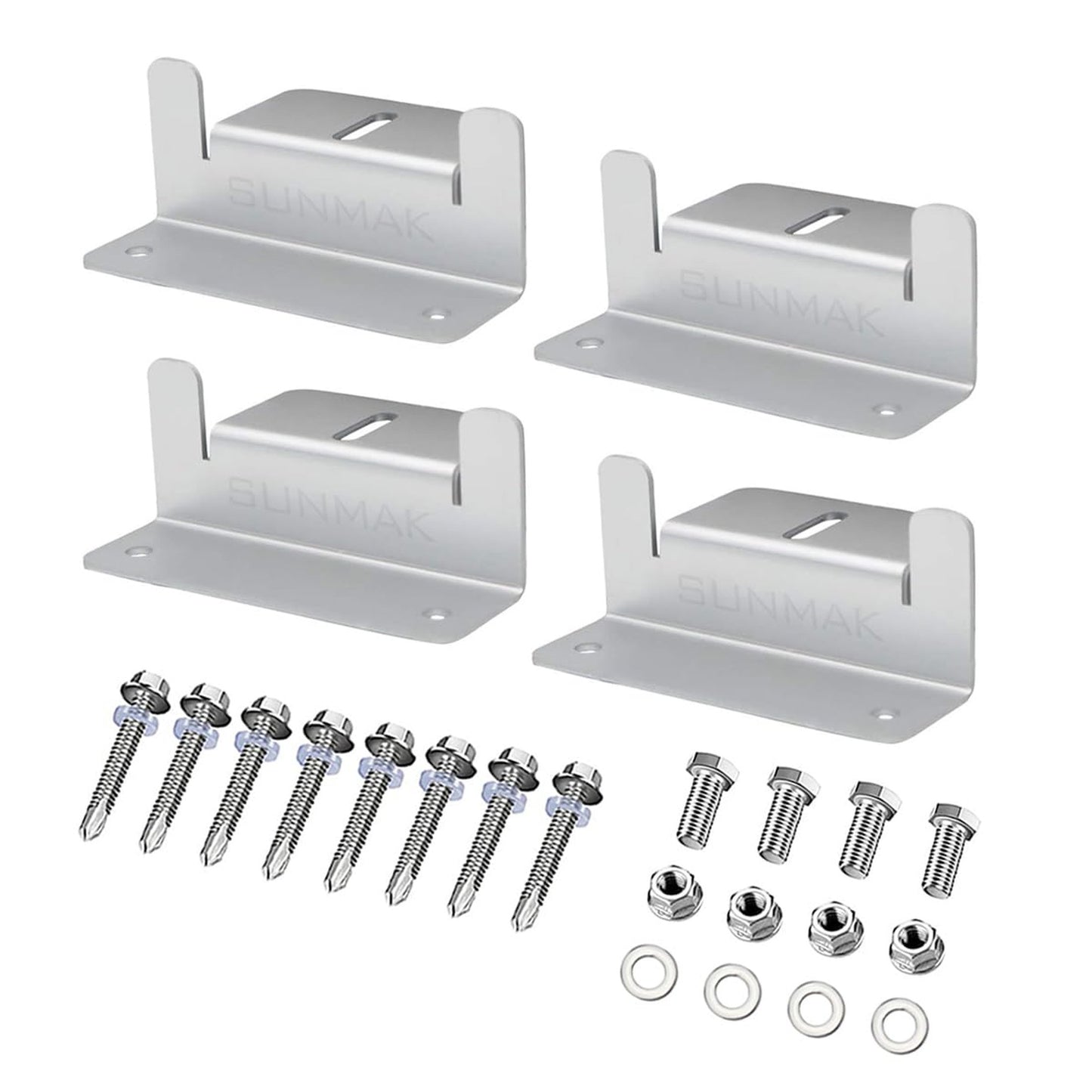 Lightweight Aluminum Solar Panel Z Brackets for RVs, Trailers, and Boats