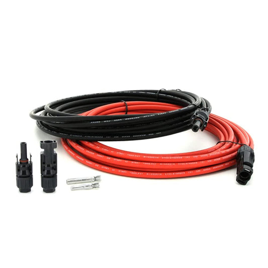 20FT Solar Panel Extension Cable 12AWG with Male and Female Connectors