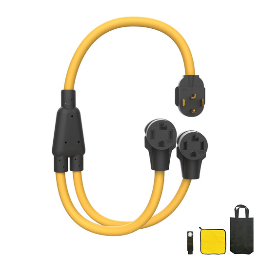 30 Amp Dryer Y Splitter Adapter Cord for Electric Car Charging 7500W