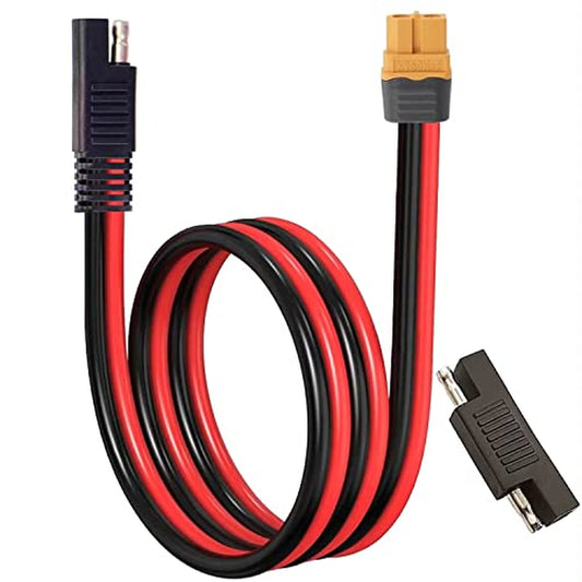 XT60 to SAE Adapter Cable for Solar Generators and Power Stations 3.3Ft