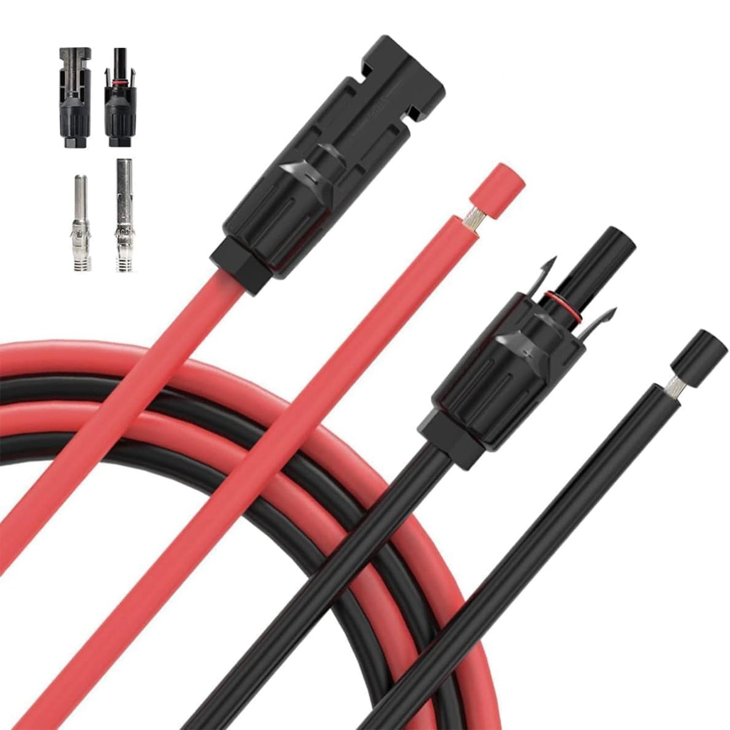 Solar Panel Extension Cable 12AWG 30FT with Connectors for Easy Setup