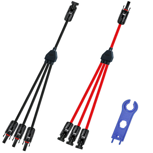Solar Y Connector Cable for 1 to 3 Panel Connections