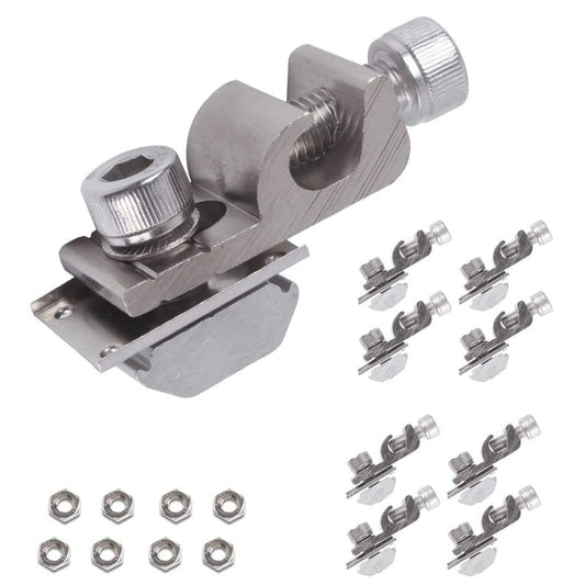 Solar Panel Ground Clamp Set with Lay-In Lug for Secure Earthing Connection