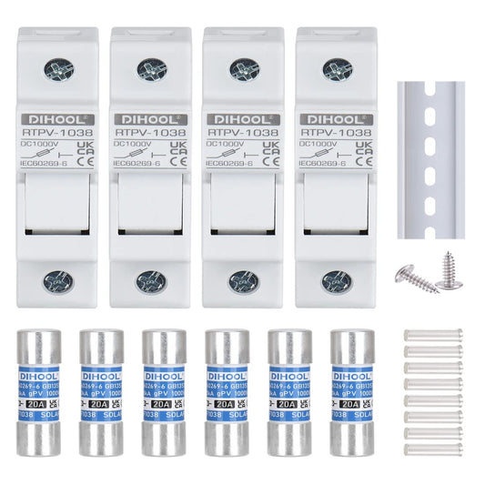 SolarFuse Pro: 20 Amp Inline Fuse Holders for Reliable Solar Connections